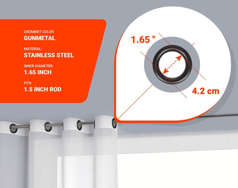 LinenZone Linen Zone Pair of Beige Ivory Bedroom Curtains. These Modern Decor Black Out Curtains are Great Choice for Bedroom or Nursery Decor. (Evelyn 54 x 84 Ivory) - Image 4